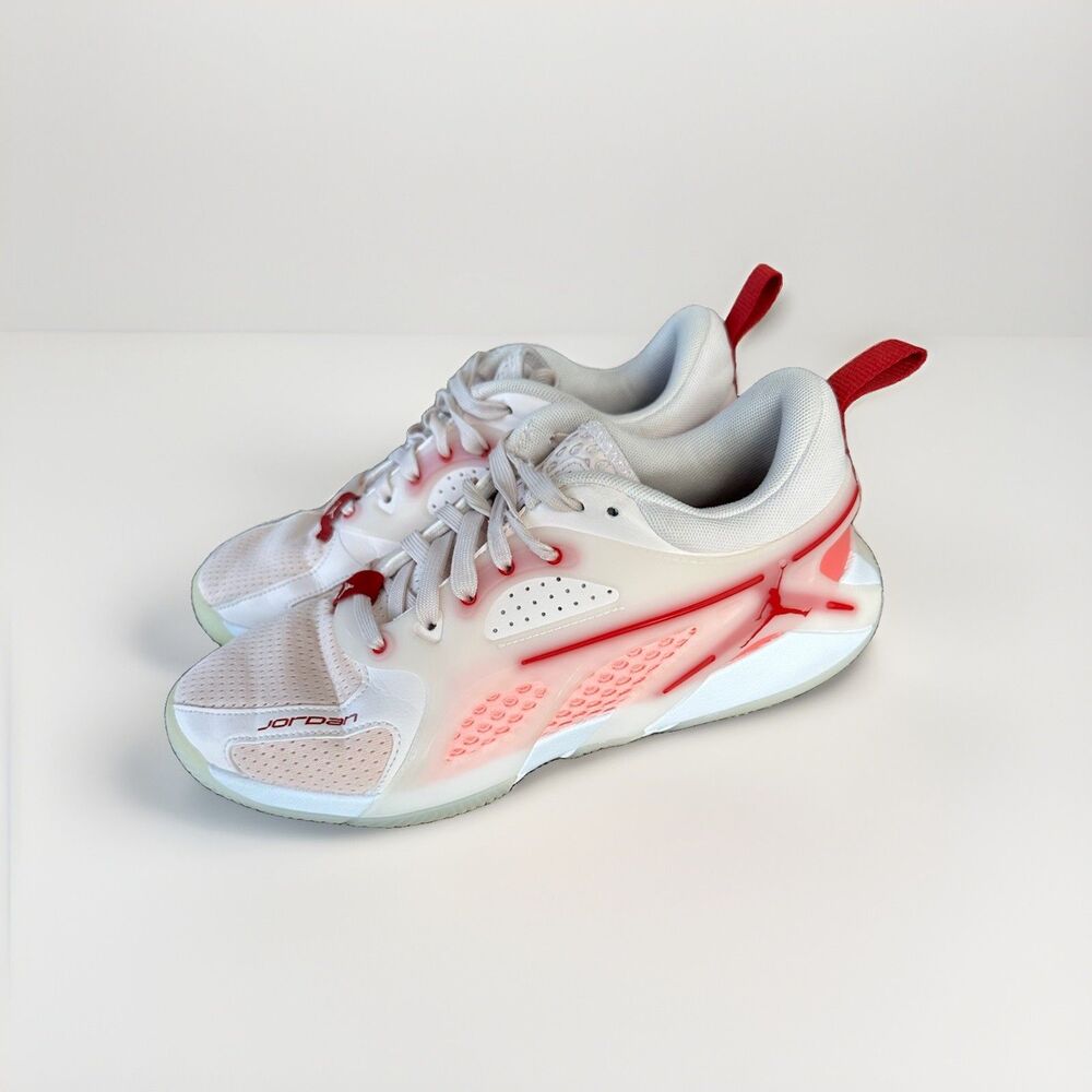 JORDAN Heir Women Sz 8 Treat Yourself White Pink Low Basketball Shoes Sneakers